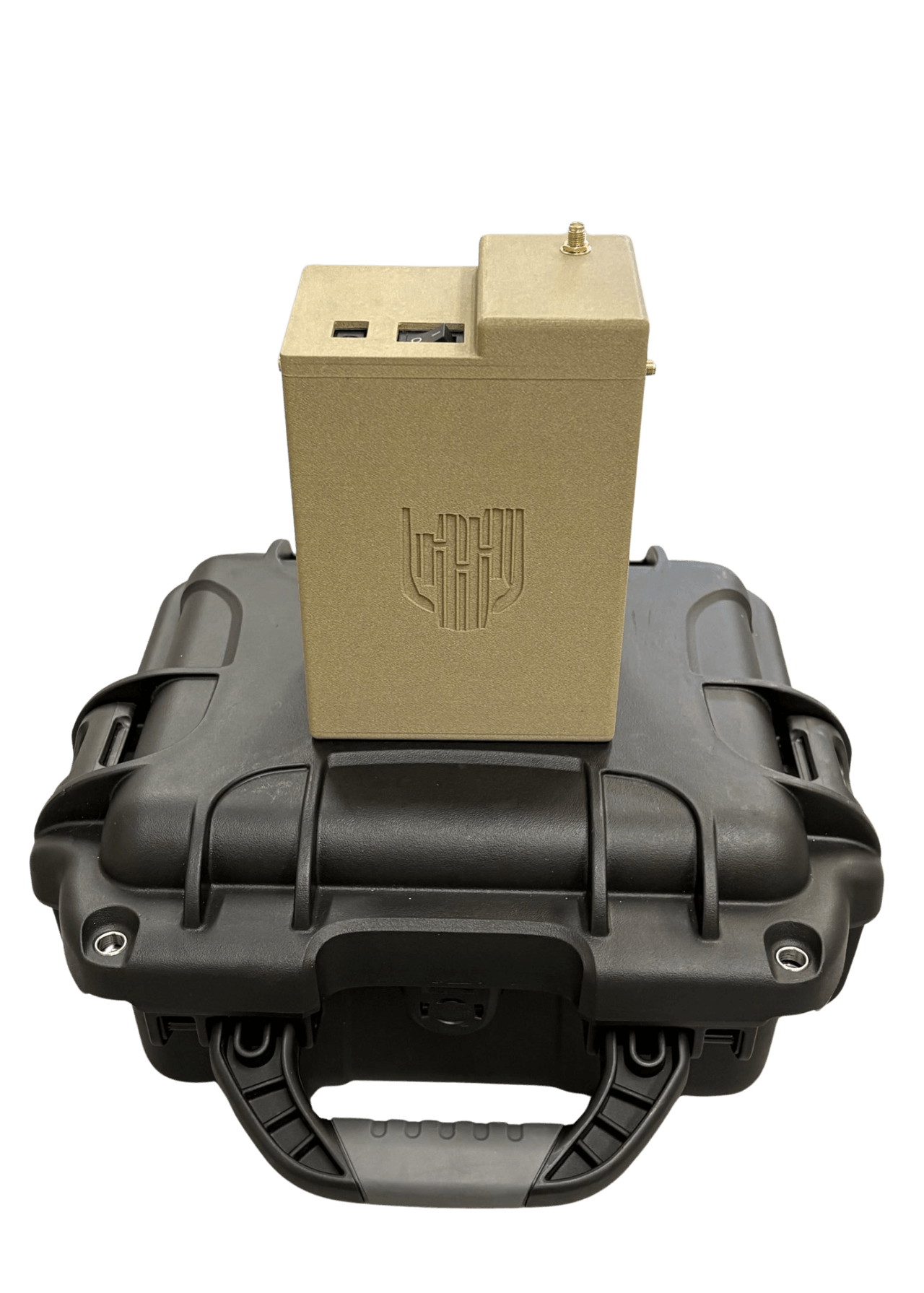 Scout sensor on a rugged transport case